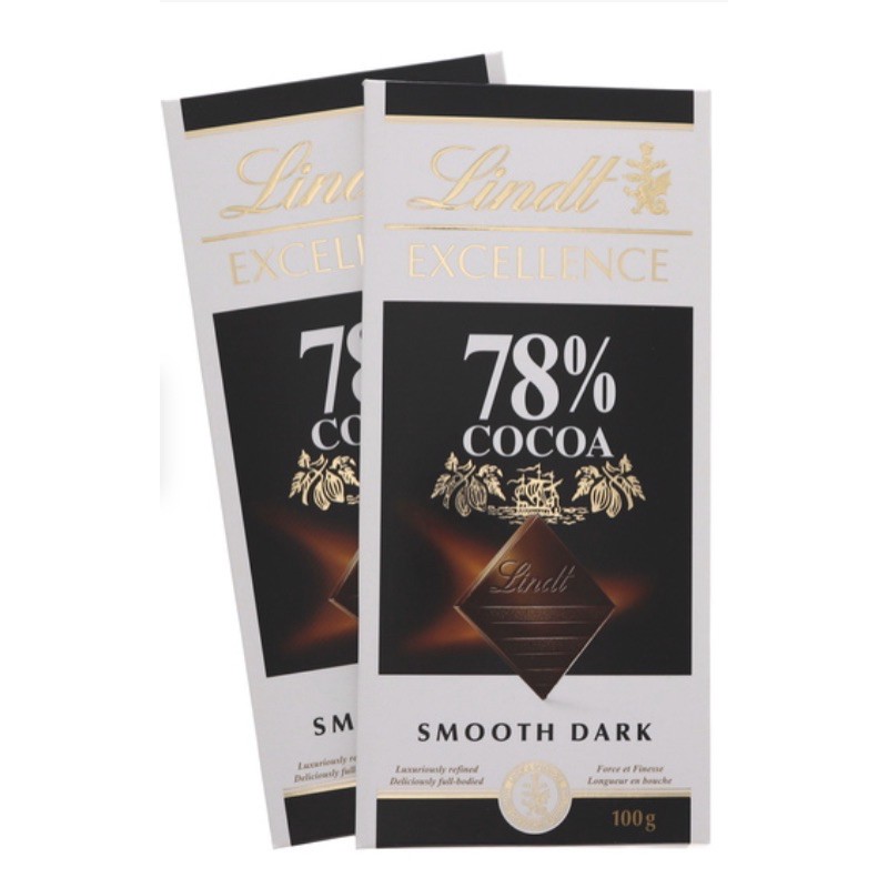 

Lindt chocolate 78% smooth dark 100 gr