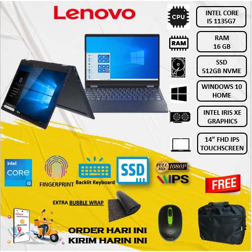 Lenovo Flex 5 14 2IN1 TOUCH i5 1135G7 16GB 512SSD W10 14&quot; FHD IPS