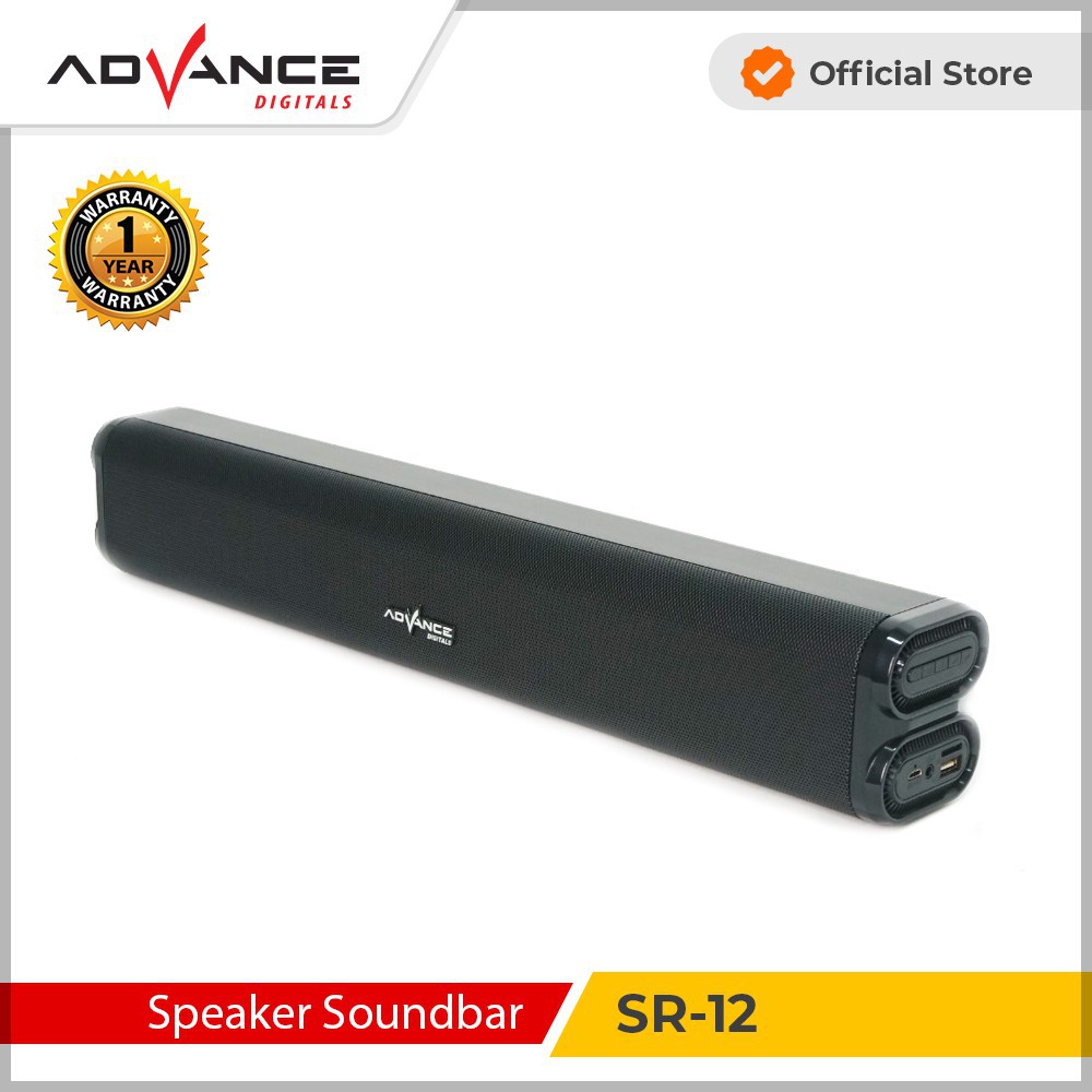 Speaker Bluetooth Advance Speaker Soundbar SR-12 Garansi Resmi 1 tahun  USB Super Bass