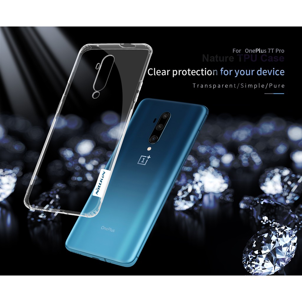 Case Oneplus 7T Pro Softcase Transparan TPU Original