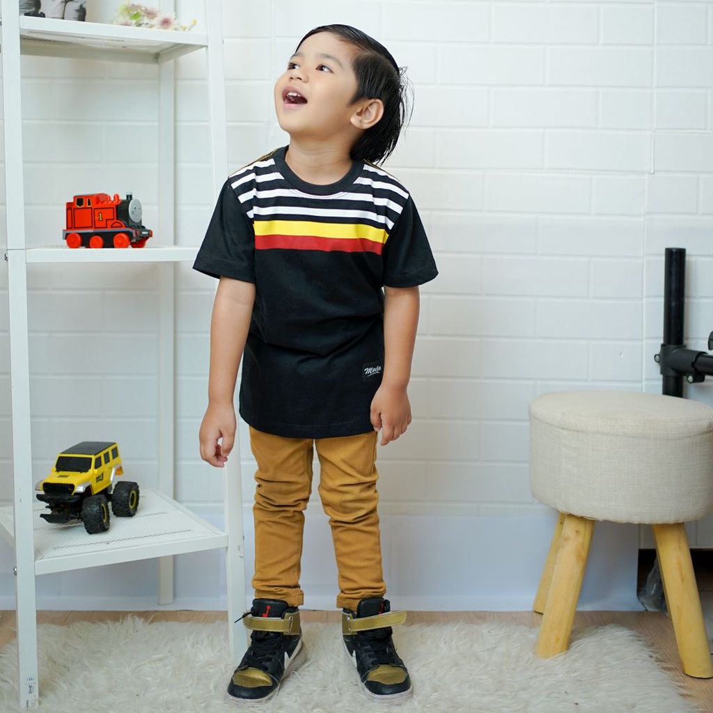 Kaos Anak Laki - laki Premium Original Branded |  Mevla Kids - Knight Black