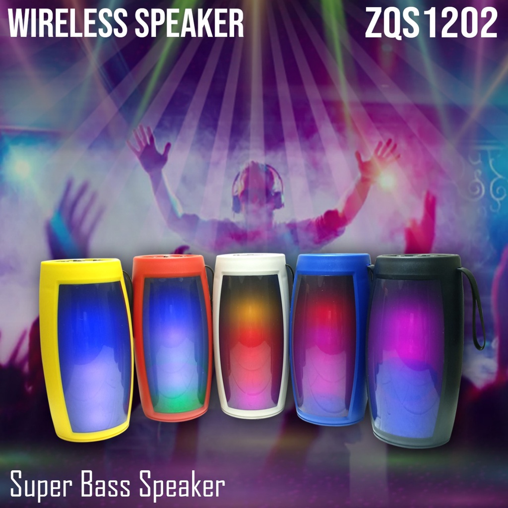 ERRLY ZQS1202 Speaker Bluetooth LED RGB Wireless Portable TG157 / TG-157