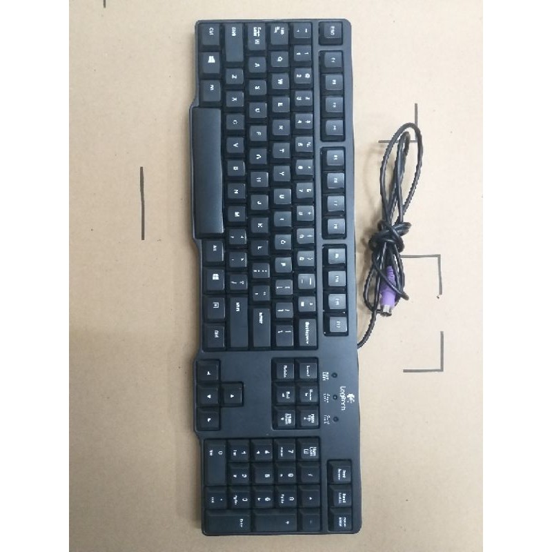 Keyboard Logitech Kabel Ps2 Original