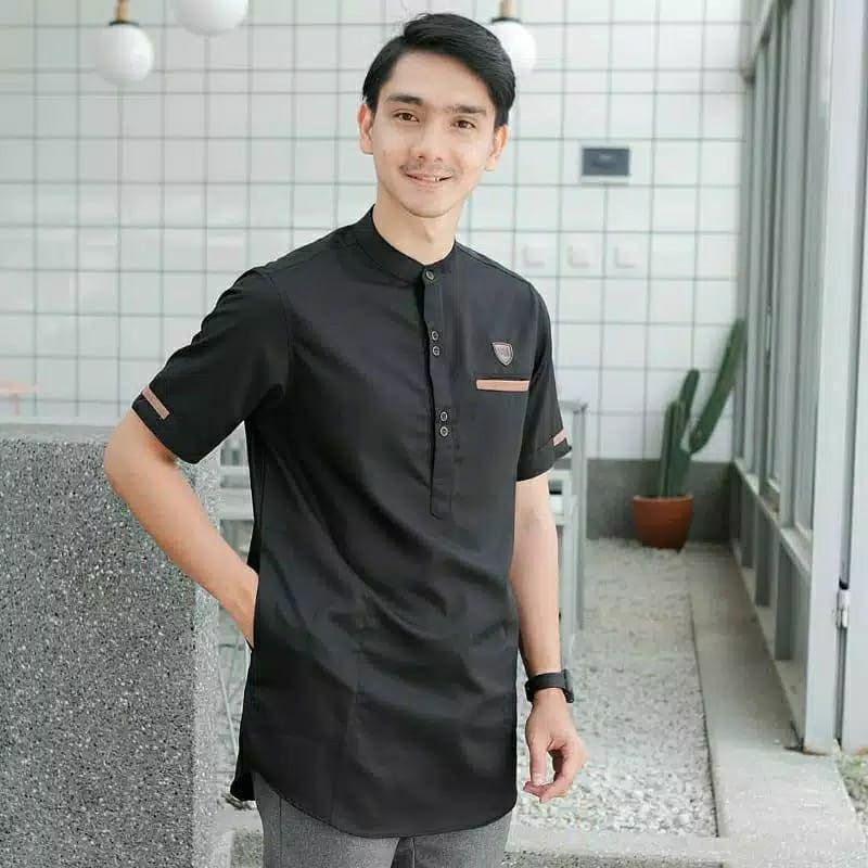 BAJU KOKO KURTA DEWASA/LENGAN PENDEK/KOKO PAKISTAN ADEM SERAP KERINGAT Bisa cod