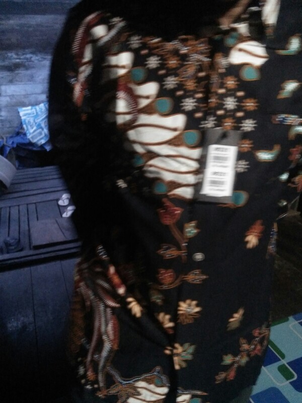 M231 Kemeja Pria Batik Panjang Hijau 1509b