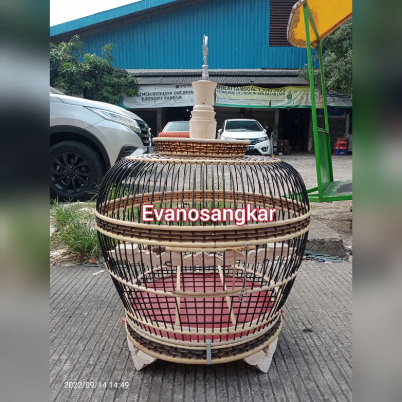 KANDANG/SANGKAR BURUNG PUTER,TEKUKUR ROTAN