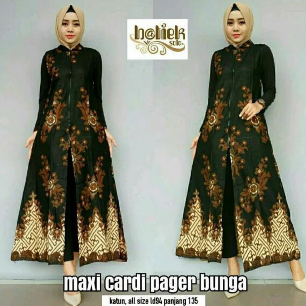 Cardigan batik sogan