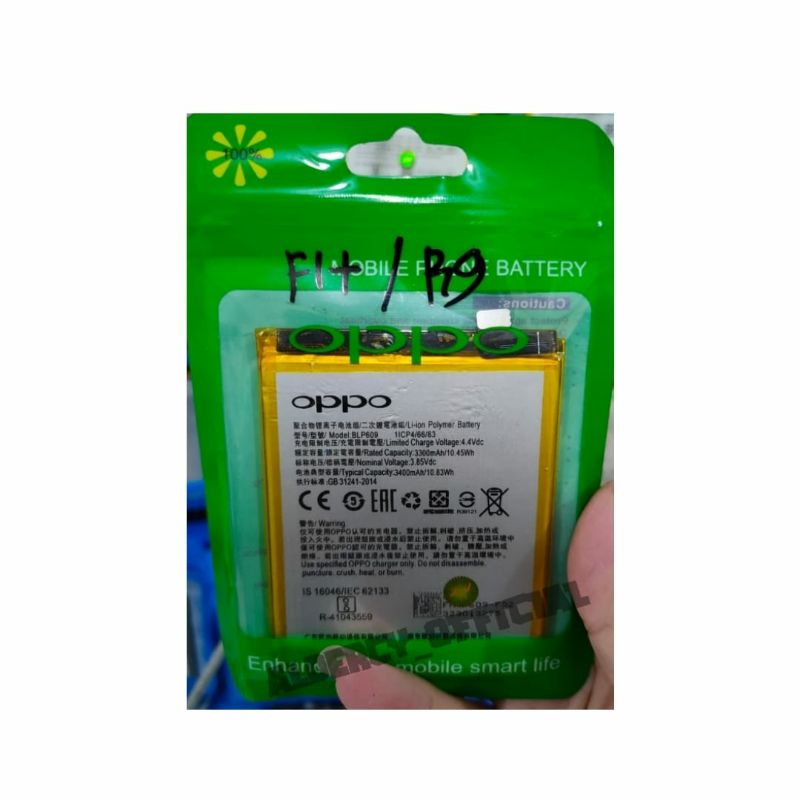 BT BATERAI/BATTERY OPPO BL-609/F1PLUS/X9009/R9 ORIGINAL 100%