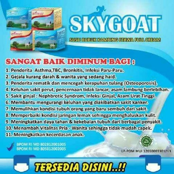 

Ee5F10 Susu Bubuk Skygoat Kambing Etawa Skygoat | Sky Goat 3 Box 6Gddv