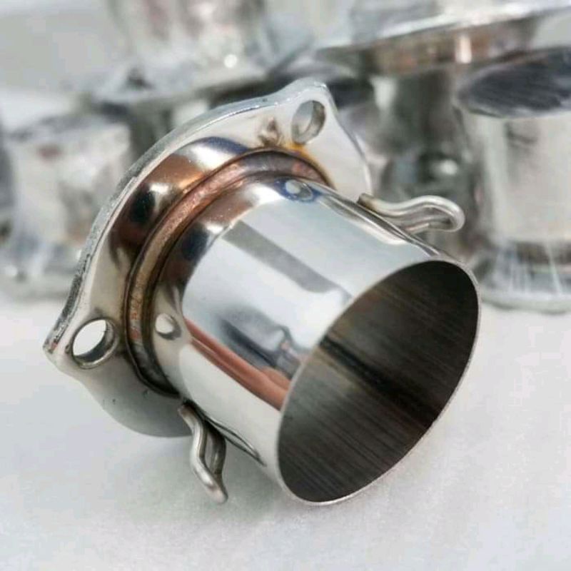 slincer knalpot racing dos bulat jenong 30 cm inlet 50 mm ngebas padet bukan wrx jrm lonerider proliner dbs pdk pekajaman blackdevil best3 skr kou cha ckc cld ahm creampie cts dsm ori original-Adaptor satria fu