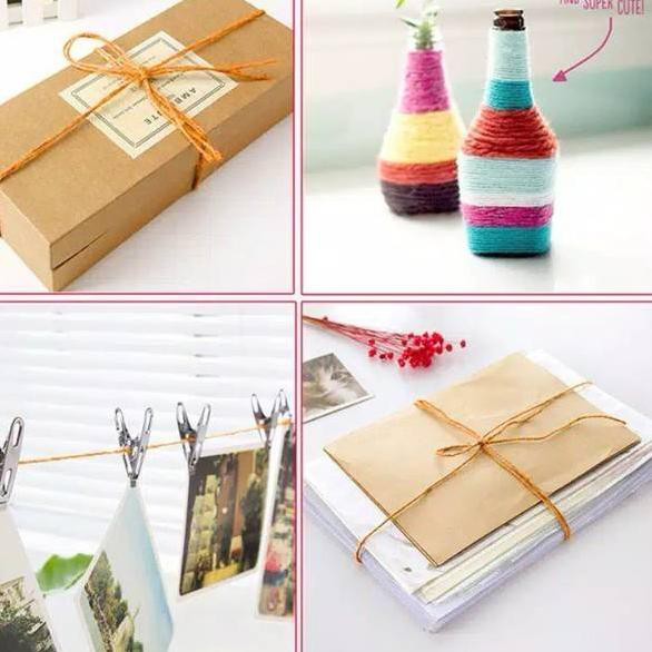 

Restock Tali Rami Warna Warni / Tali goni / dekorasi pesta / tali jerami / jute / tali serbaguna