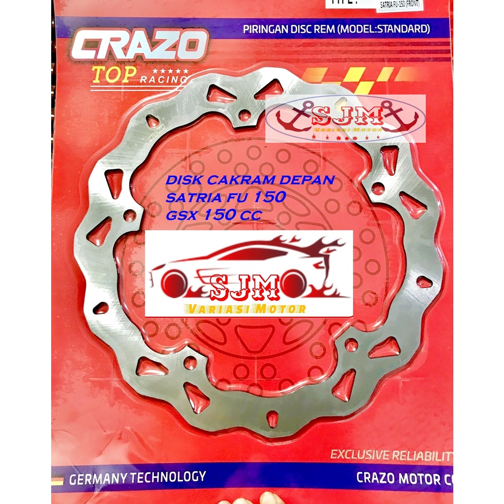 PIRINGAN DEPAN GSX 150CC-satria fu 150cc-SHOGUN SP 125 disc CAKRAM depan SUZUKI GSX 150CC-FU 150cc-SHOGUN SP