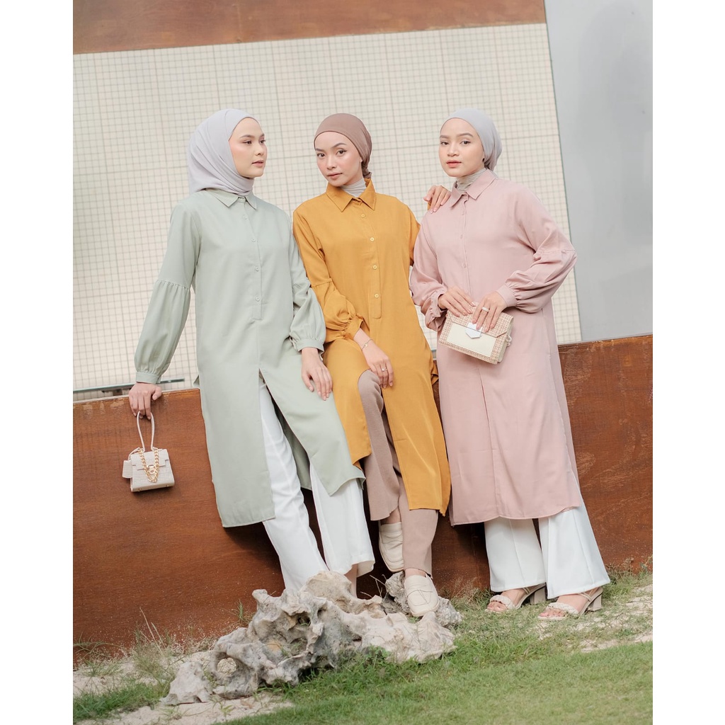 ODILE BASIC TUNIK / TUNIK POLOS / TUNIC / ATASAN KERJA