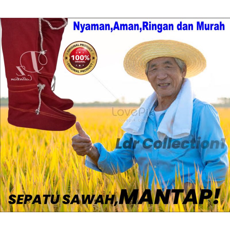 sepatu sawah anti keyong anti lumpur