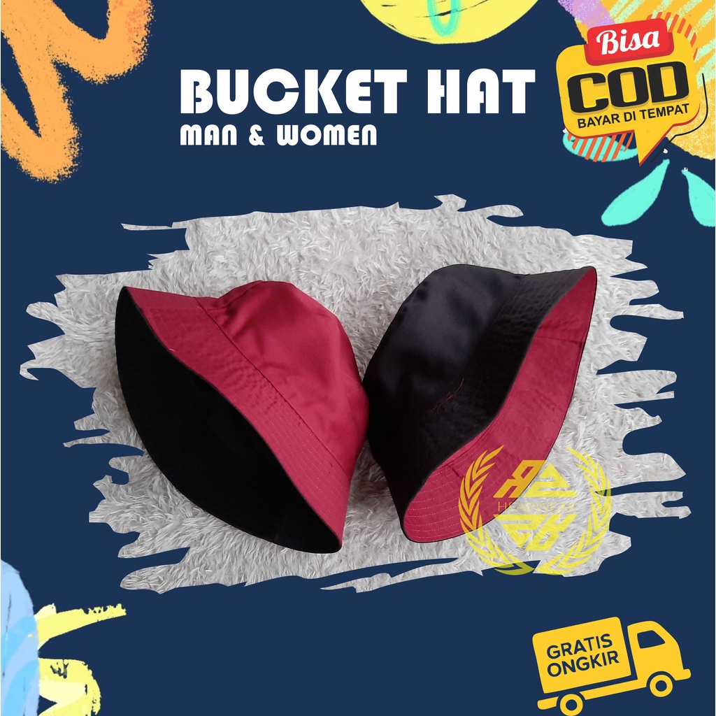 Topi Bucket Hat Topi Bucket Pria Outdor Topi Bucket Distro Topi Ember Wanita Pria