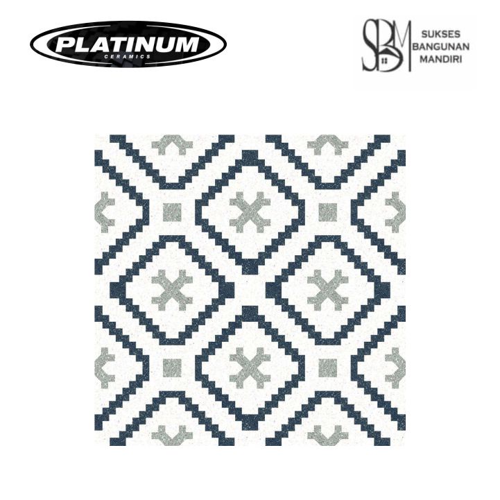 Platinum Ceramic - BRIGHTON BLACK DECOR- 40x40cm - Matt Khusus Pengiriman D.I.Yogyakarta