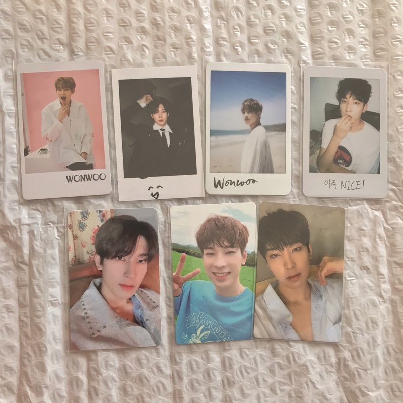 PHOTOCARD WONWOO SEVENTEEN PC WONWOO AN ODE HOPE BEGIN AL1 PANTAI AJU NICE PUTIH KENTANG POLA WAVES