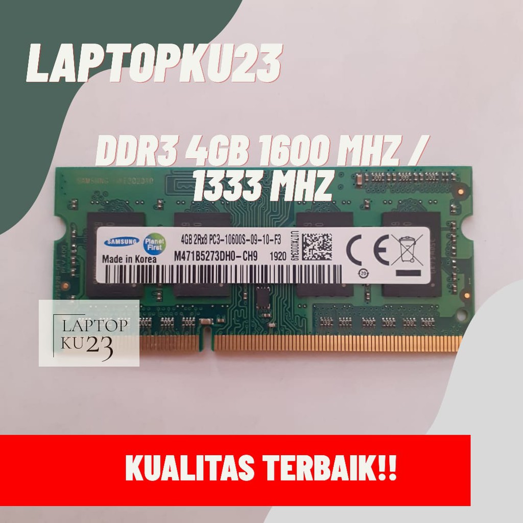 Ram laptop samsung SODIMM 4GB DDR3 DDR3-1600mhz/1333MHZ 4g