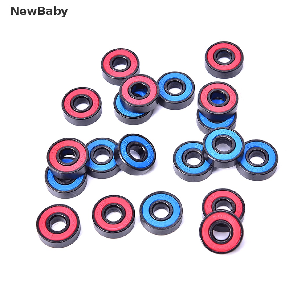 10pcs / set 608 2RS Bearing Deep Groove Steel Seal Ball Bearings 608RS 608-2RS