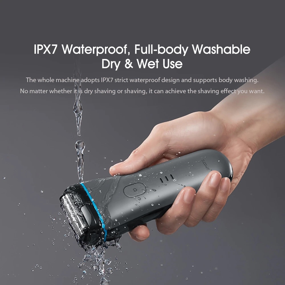 SMATE ST-W38 - Electric Shaver Razor 3 Blades - Alat Cukur Elektrik IPX7 Waterproof