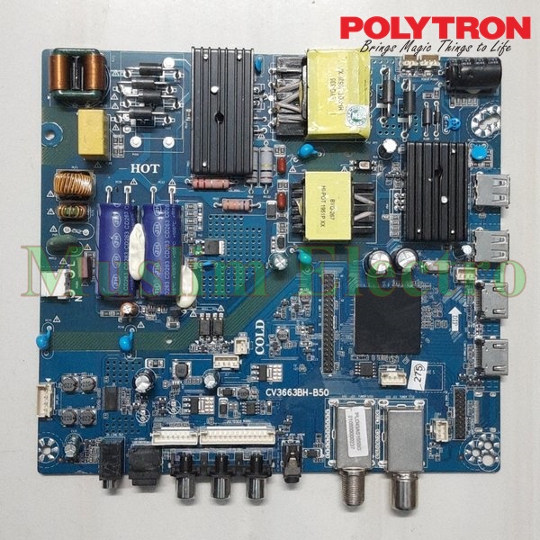Mainboard TV LED Polytron PLD43AS1558 43AS1558