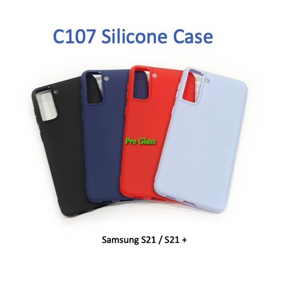 C107 Samsung S21 / S21 PLUS /  S21 ULTRA Colourful Ultrathin Silicone Matte Case