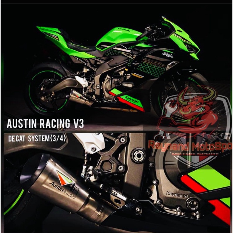 Austin Racing Exhaust Kawasaki zx25r Austin Racing V3