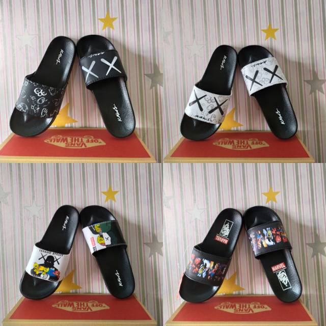 Sandal vans champion Star Wars marvel nasa kaws sendal casual murah grade original