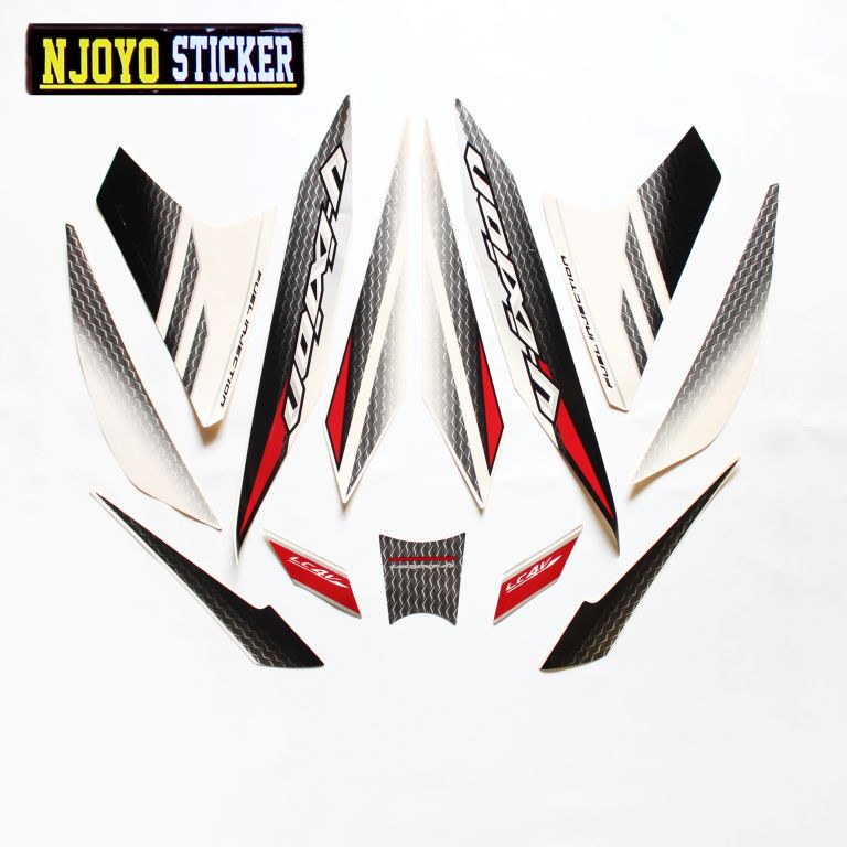 STIKER STRIPING VIXION 2014 PUTIH