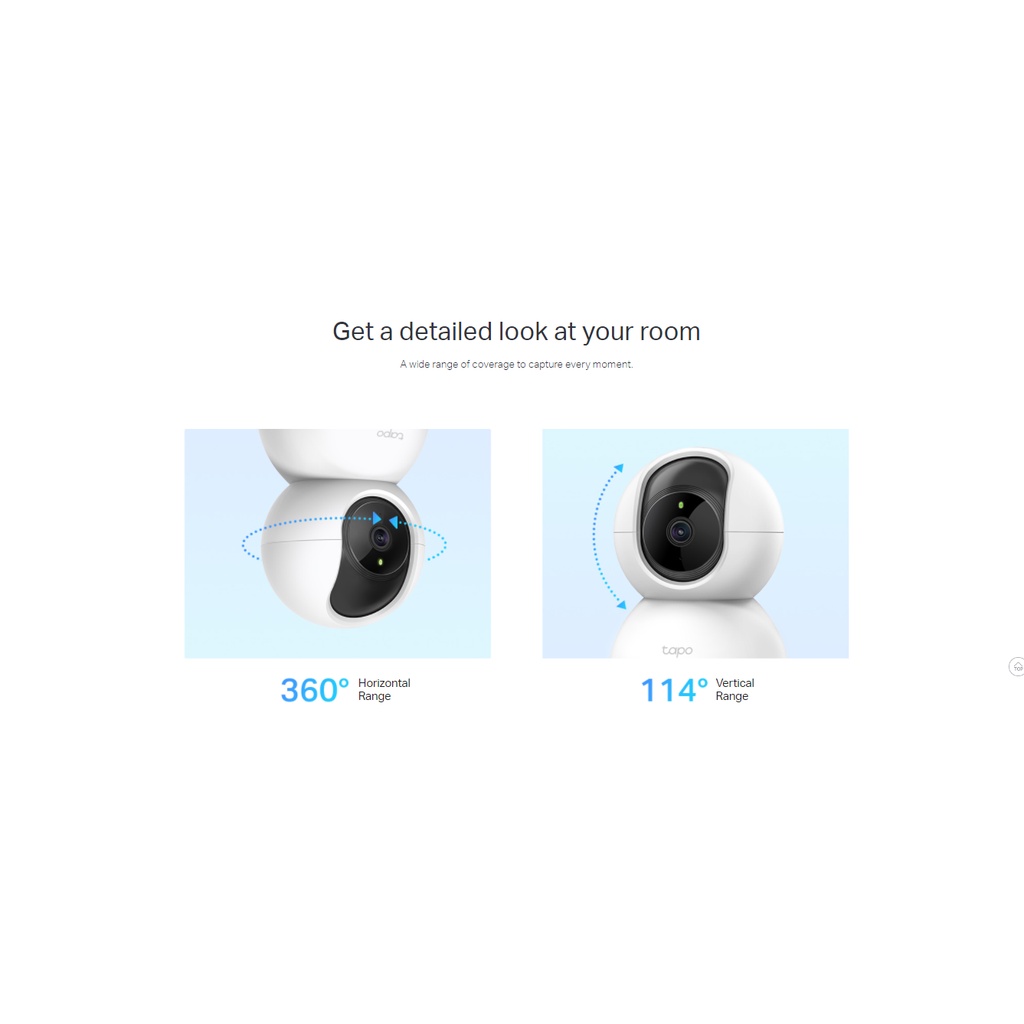 TP-LINK TAPO TC70 Pan/Tilt Home Security Wi-Fi Camera - Tplink TC 70