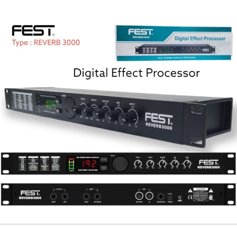 Effect vocal fest reverb 3000 reverb3000 efect vocal original garansi