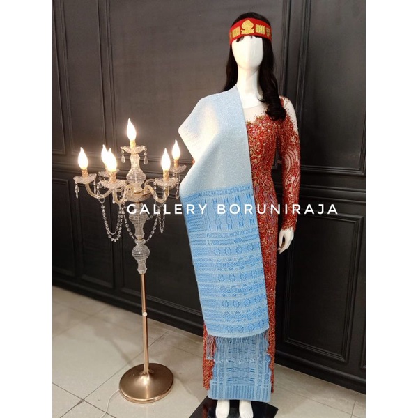 tumtuman purada kristal silver dasar ice blue kepala ice blue