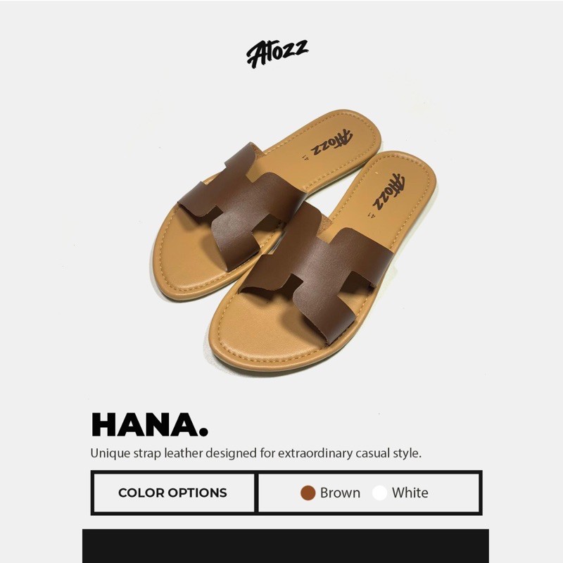 HANA - BROWN  ( Sandal Wanita )