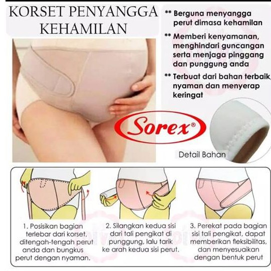 Sabuk Hamil Korset Maternity Support Belt SOREX 4427