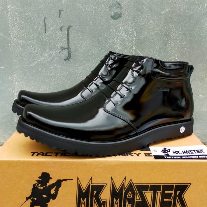 SEPATU PDH KULIT SAPI ASLI MERK MR.MASTER SEPATU PDH TNI POLRI SECURITY SATPAM SEPATU PRIA WANITA