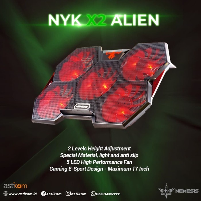 Cooling Pad NYK Nemesis Alien X2 | By Astikom