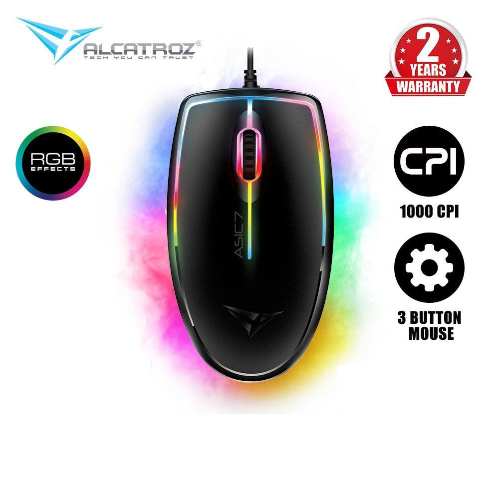 JT - 1 SET Keyboard Gaming with Mouse Alcatroz X-Craft XKB-100 Spill Proof with 9 Backlight Effect