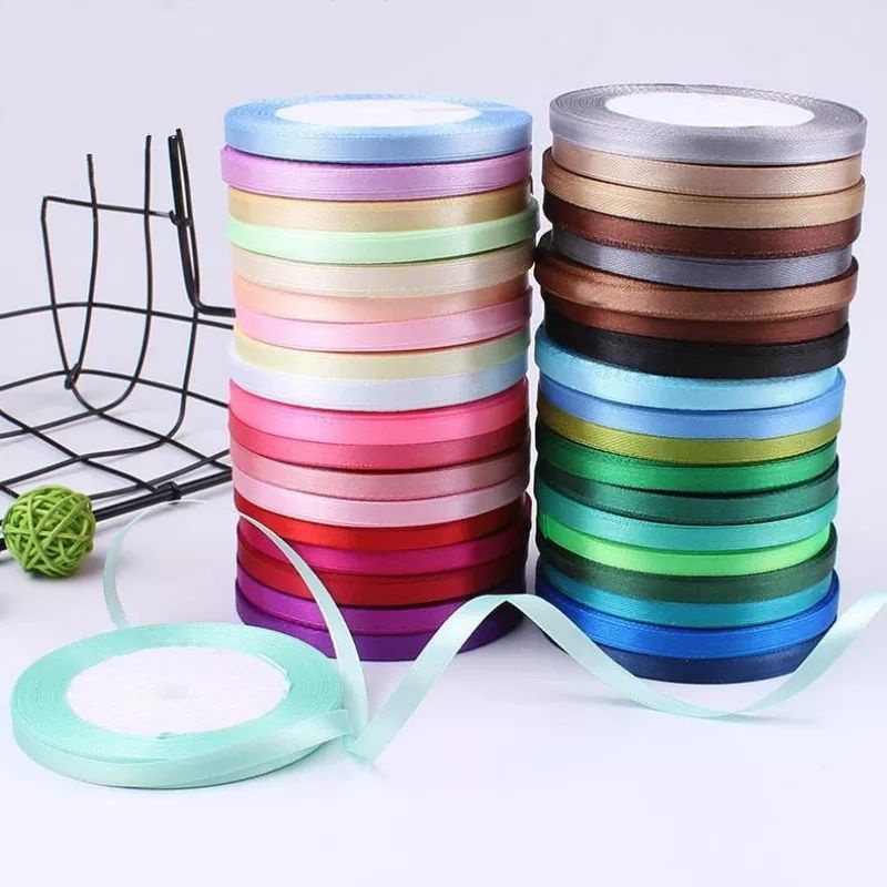 

[-+20 METER] PITA SATIN 1/4 INCHI 0,6 CM PITA KERAJINAN DIY - BUKET MURAH