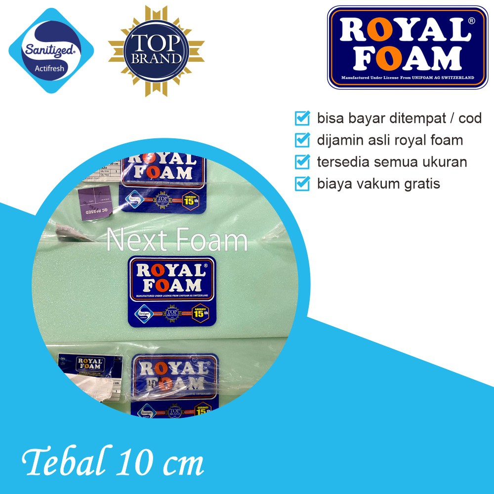 [Hanya Busa] Kasur Busa Royal Foam D23 Semua Ukuran Tebal 10cm Original