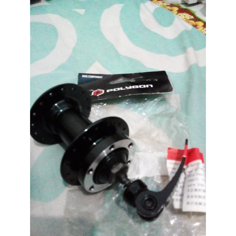 (Gratis Ongkir &amp; COD) HUB DEPAN POLYGON ALLOY 32 HOLE 6 BOLT ROTOR