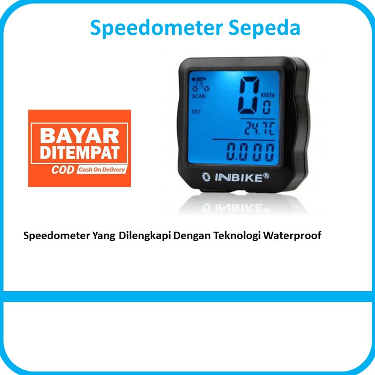 Inbike Speedometer Spedometer Sepidometer Sepedometer Spidometer Odometer Kilometer Digital Aksesori