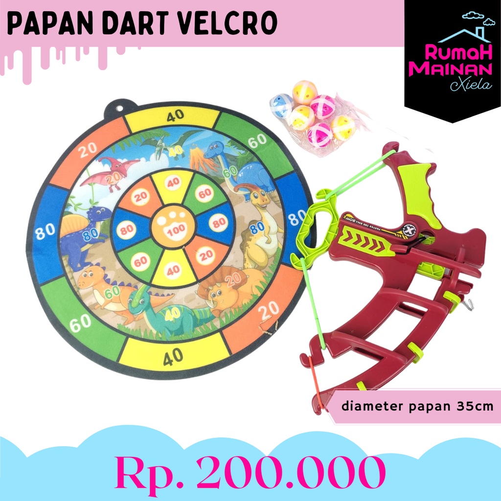 [RMX] PAPAN DART VELCRO - MAINAN PANAH DINDING DART BOARD GAME