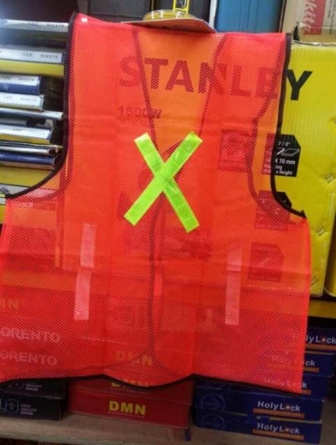 Rompi Jaring / Rompi Proyek Kerja / Safety Vest Scoth X - XENON Orange / Kuning