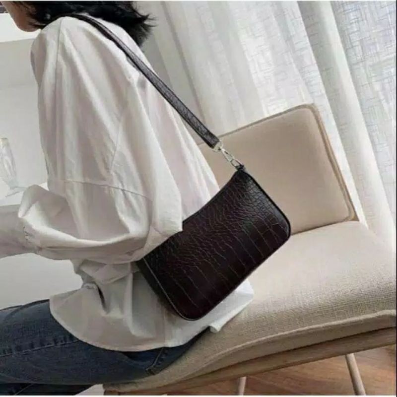 Shoulderbag  Croco Tas Selempang Bahu Croco