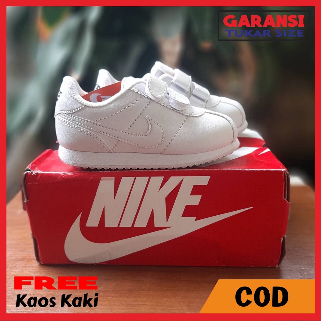Sepatu anak putih polos laki laki sepatu casual fashion anak laki laki perempuan