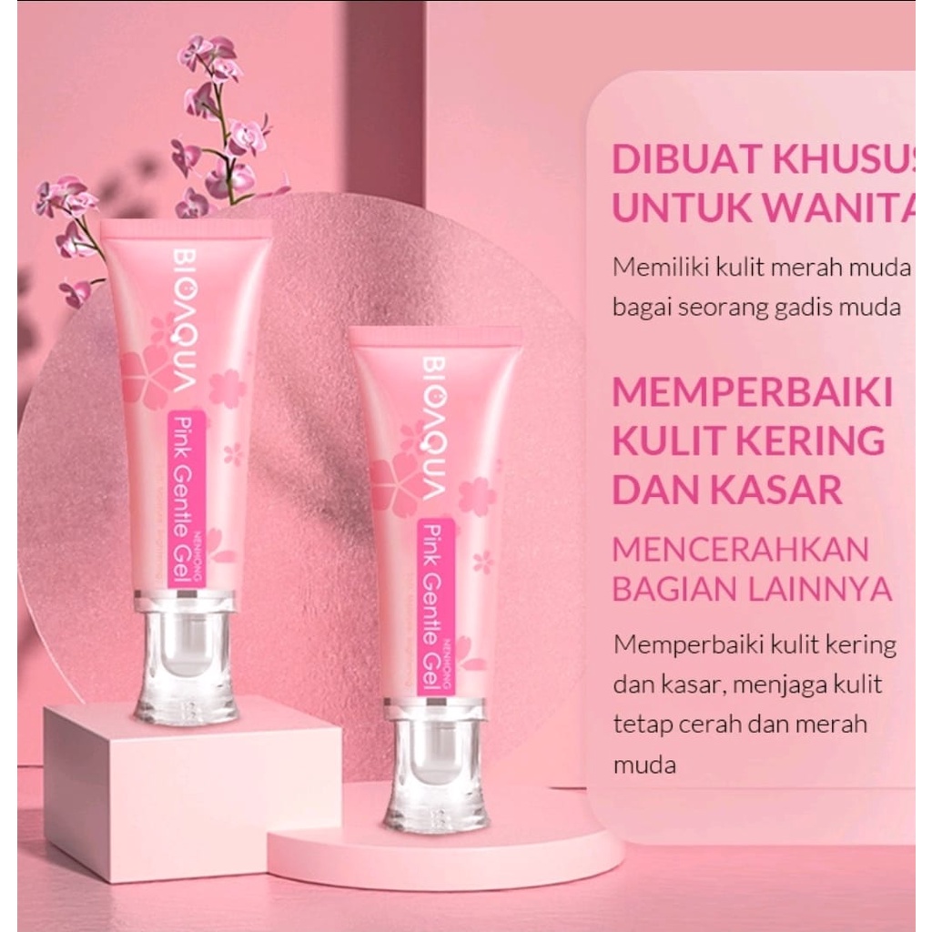 Bioaqua Nenhong Serum Bibir Pink Gentle Gel Original