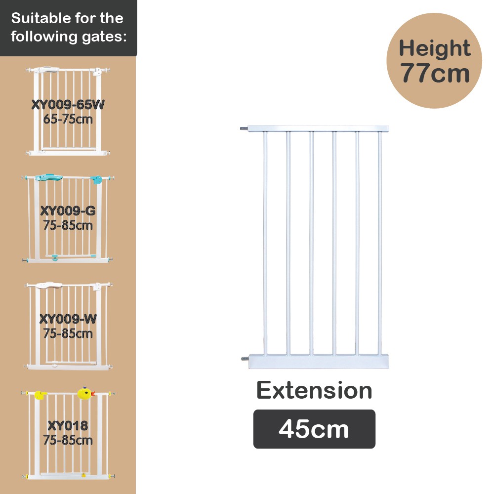 SKIDA Baby Safe EXT45 Extension Safety Gate 45cm - Sambungan pagar Pengaman Anak Bayi XY009 XY018