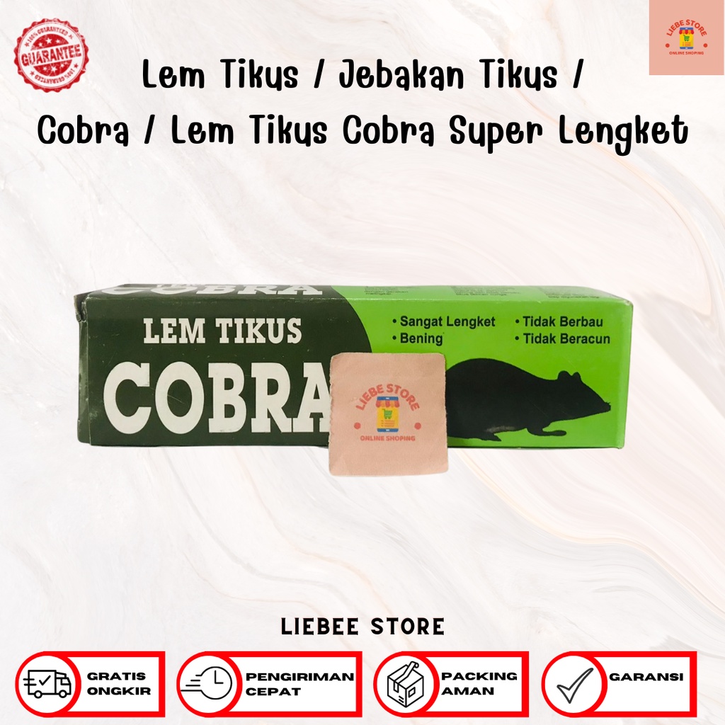 Lem Tikus / Jebakan Tikus / Cobra / Lem Tikus Cobra Super Lengket