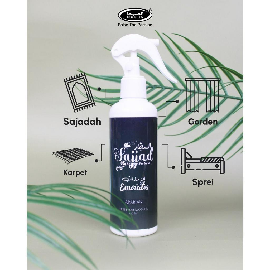 Dobha Parfum Sajadah Karpet Gorden Sofa Sprei Anti Bakteri 250ml Aroma Emirates