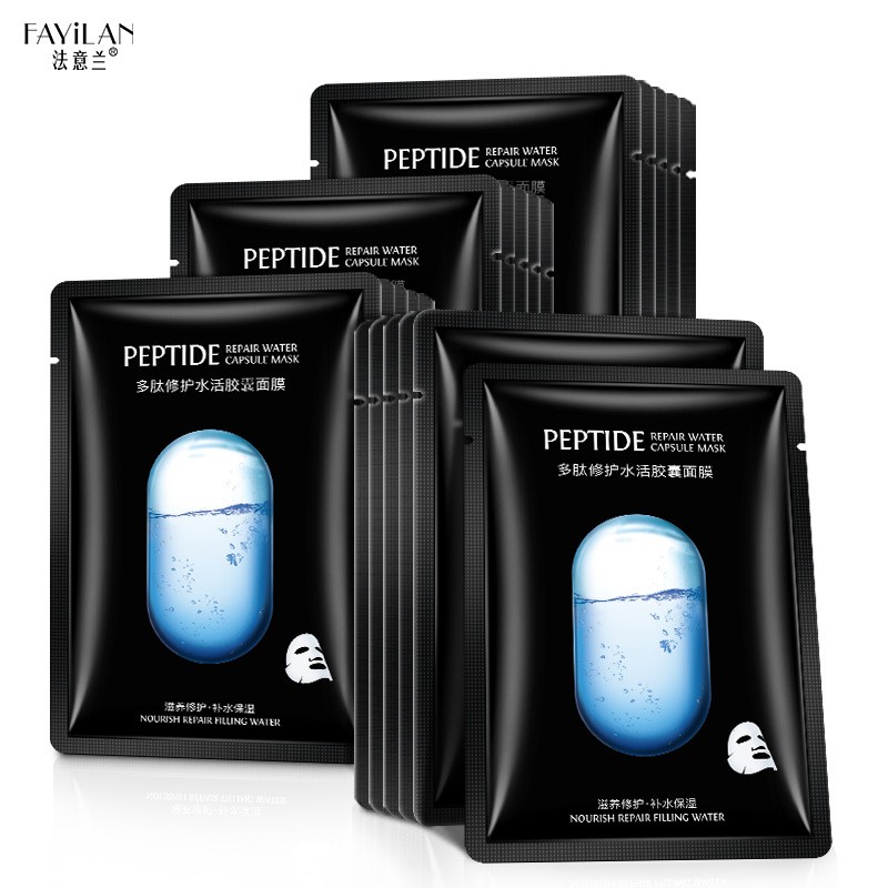 Fayilan Peptide Repair Water Capsule Mask Facial Sheet Face Mask Masker Wajah Wanita Topeng